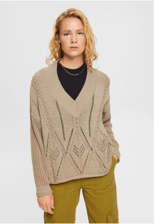 Sweater De Punto Mujer Esprit