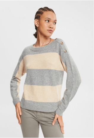 Sweater A Rayas Mujer Esprit