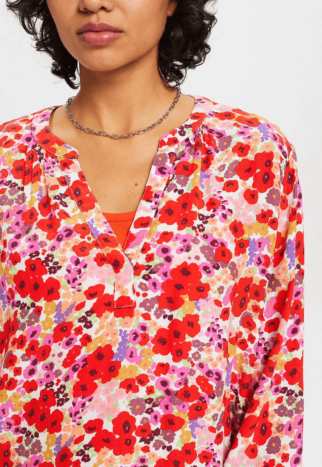 Blusa Con Diseño Floral Mujer Esprit