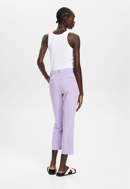 Pantalón Para Mujer Estilo Capri, Con Bolsillos De Ribete