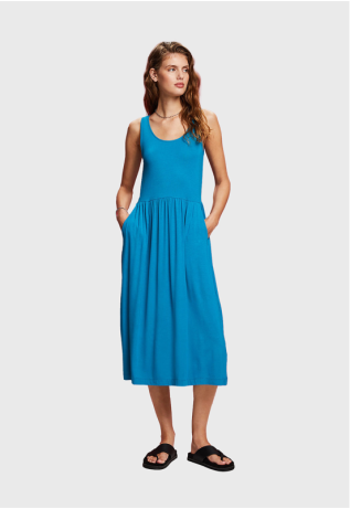 Vestido mujer azul marino de rayas Edc by Esprit